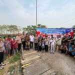 Polsek Mauk Melaksanakan Doa Bersama Pembangunan Jembatan Merah Putih di Kampung Cinamprak Bersama Forkopimcam, Dihadiri Wakapolresta Tangerang