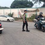 Personel Polsek Pasar Kemis Laksanakan PECAK Pagi, Wujudkan Kamseltibcar Lantas di Jam Sibuk