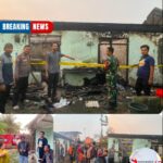 Polsek Pasar Kemis Gerak Cepat Tangani Kebakaran Kontrakan, Api Berhasil Dicegah Meluas