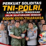 Perkuat Soliditas TNI-Polri, Kapolresta Tangerang Jalin Silaturahmi dengan Kodim 0510/Tigaraksa