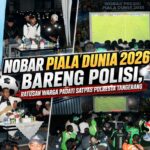Nobar Piala Dunia 2026 Bareng Polisi, Ratusan Warga Padati Satpas Polresta Tangerang