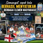 Ratusan Warga, TNI, hingga Ojol Nobar Semifinal Piala Dunia di Polresta Tangerang, Doorprize Buat Suasana Makin Seru