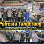 Perkuat Sinergi, Polresta Tangerang Terima Kunjungan Denpom Jaya