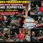 Sekretaris Pokdarkamtibmas Resor Kota Tangerang Apang Supriyadi Jalin Silaturahmi Bersama Ketua RT, Jaro, dan Warga Desa Dukuh