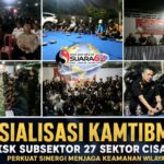 Perkuat Sinergitas Masyarakat dan Polri, KSK Subsektor 27 Sektor Cisauk Gelar Sosialisasi Kamtibmas