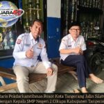 Sekretaris Pokdarkamtibmas Resor Kota Tangerang Jalin Silaturahmi dengan Kepala SMP Negeri 2 Cikupa Kabupaten Tangerang.