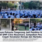 Kasikum Polresta Tangerang Jadi Pembina Upacara di SMP Citra Nusantara, Sampaikan Pesan Cegah Kenakalan Remaja dan Narkoba