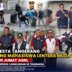 Polresta Tangerang Bareng Mahasiswa Lentera Muda Gelar Jumat Asri, Bersih-bersih Lingkungan di Tigaraksa