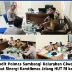 Jelang HUT RI ke-81, Tim Subdit Polmas Polda Banten, Sambangi Kelurahan Ciwedus, Perkuat Sinergi Kamtibmas