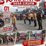 Bapak Shokip T.M Bersama Tim Pengelola Pasar Tradisional Desa Cikupa Laksanakan Pengamanan Karnaval Desa Cikupa, Semarakkan HUT ke-81 RI