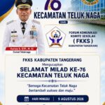 Ketua Forum Komunikasi Komite Sekolah Kabupaten Tangerang ( FKKS ) Sampaikan Ucapan Selamat Milad ke-76 Kecamatan Teluknaga Kabupaten Tangerang