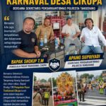 Bapak Shokip T.M Bersama Pokdarkamtibmas Polresta Tangerang Turut Amankan Karnaval Desa Cikupa Kecamatan Cikupa Tangerang
