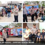 POLRESTA TANGERANG SALURKAN BANTUAN AIR BERSIH UNTUK WARGA KAMPUNG KENDAL WETAN