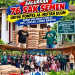 Sosis Basah Baderhood Tangerang Kota Salurkan 76 Sak Semen untuk Ponpes Al-Miftah Ulum Pasir Ipis Desa Cileles Kecamatan Cileles, Lebak Banten.