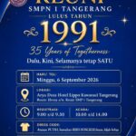 Reuni SMPN 1 Tangerang Lulusan 1991, 35 Tahun Bersama dalam Kebersamaan