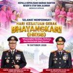 Kapolda Banten Beserta Staf dan Jajaran Ucapkan Selamat Hari Kesatuan Gerak Bhayangkari
