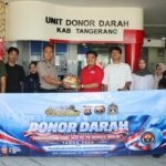 Rangkain Hari Jadi, Humas Polresta Tangerang Gelar Bakti Kesehatan Donor Darah