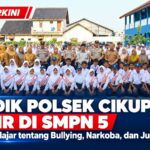 POLSEK CIKUPA GELAR PROGRAM POLDIK DI SMPN 5 CIKUPA, EDUKASI PELAJAR CEGAH KENAKALAN REMAJA