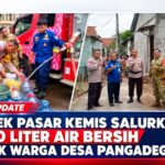 Polsek Pasar Kemis Salurkan 3.000 Liter Air Bersih untuk Warga Desa Pangadegan